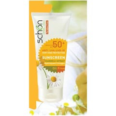 ضد آفتاب شون spf50 مناسب برای پوستهای چرب با رنگ طبیعی