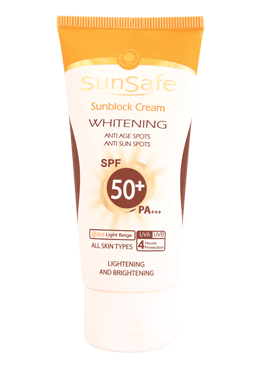کرم ضد آفتاب و روشن کننده +SPF50 سان سیف