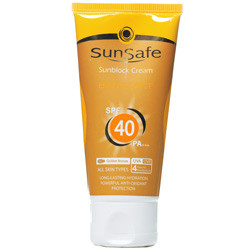 کرم ضد آفتاب برنزه کننده SPF40 سان سیف