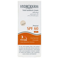 کرم ضد آفتاب رنگی SPF60 فیزیکال هیدرودرم