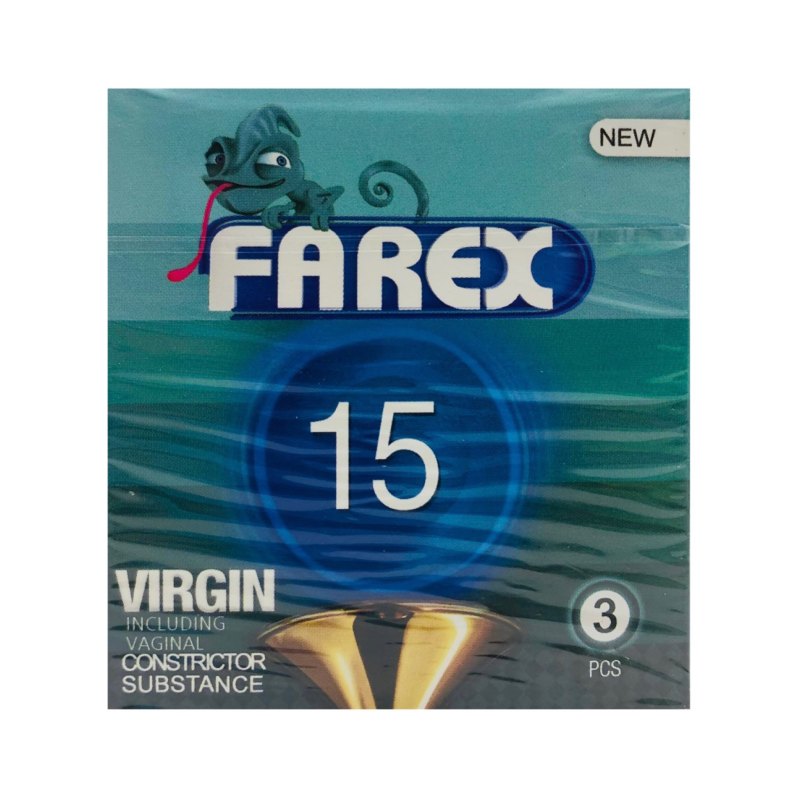 کاندوم فارکس مدل VIRGIN 15 مجموعه 3 عددی