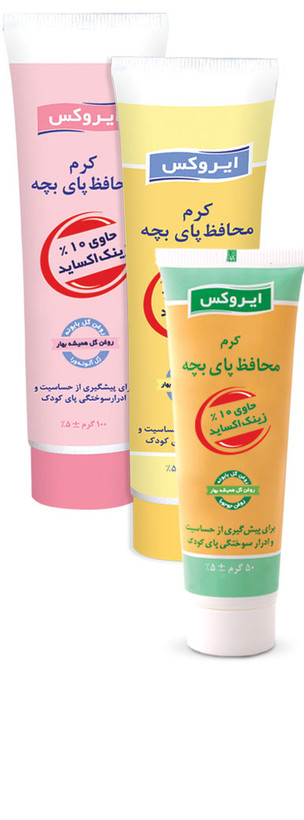 کرم محافظ پای بچه ایروکس