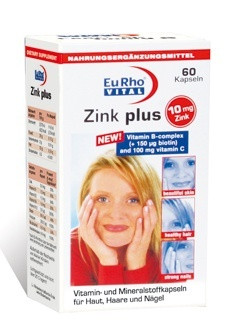 کپسول زینک پلاس یوروویتال 10 mg