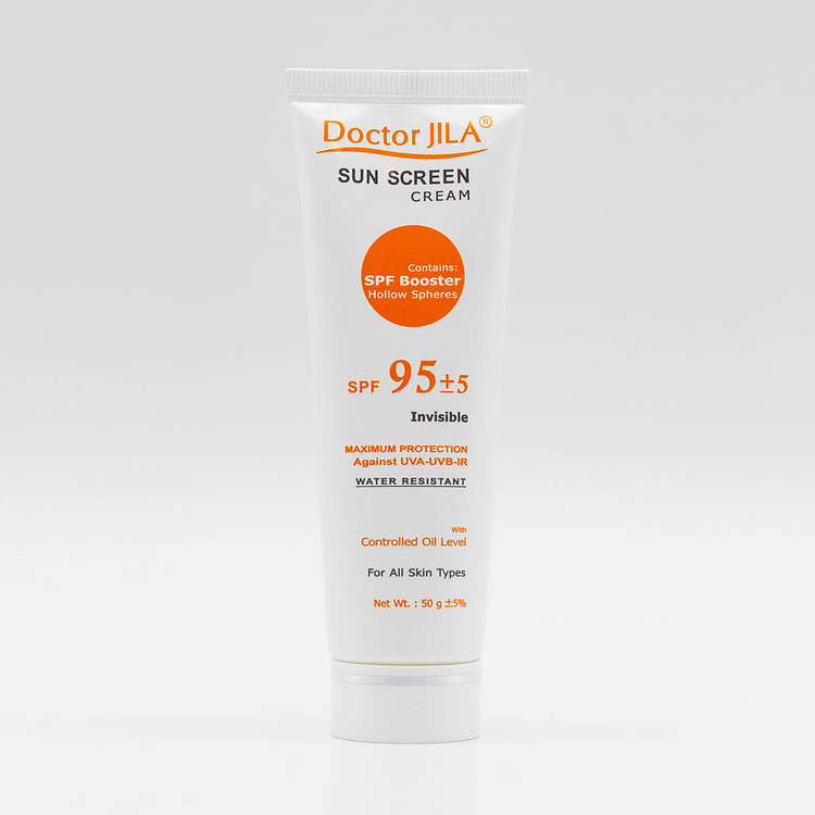کرم ضدآفتاب SPF95 دکتر ژیلا بی رنگ