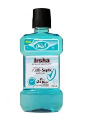 دهانشویه آنتی سپتیک بدون الکل ایرشا۲۵۰ سی سی