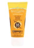 کرم ضد آفتاب آنتی آکنه SPF35 سان سیف بژ متوسط