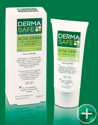 ژل مرطوب کننده فاقد چربی درماسیف مناسب جهت پوست های چرب،مختلط و دارای آکنه