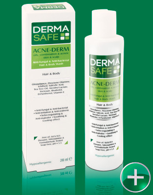 شامپو سر و بدن درماسیف مناسب جهت پوست های چرب،مختلط و دارای آکنه