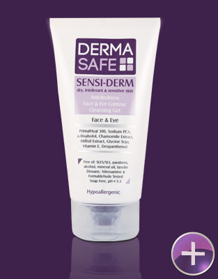 ژل شستشوی صورت و اطراف چشم درماسیف مناسب جهت پوست های خشک، حساس و مستعد به قرمزی