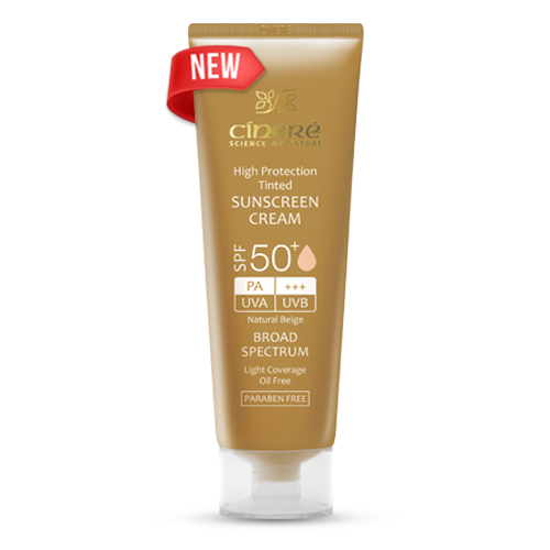 کرم ضد آفتاب رنگی +SPF50 سینره بژ روشن