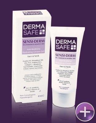 کرم ژل مرطوب کننده درماسیف مناسب جهت پوست های خشک، حساس و مستعد به قرمزی صورت و گردن