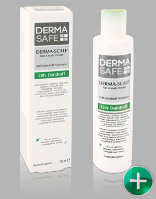 شامپو ضد شوره درماسیف مناسب جهت پوست و کف سر چرب