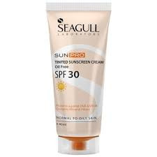 کرم ضد آفتاب رنگی فاقد چربی با spf30 سی گل