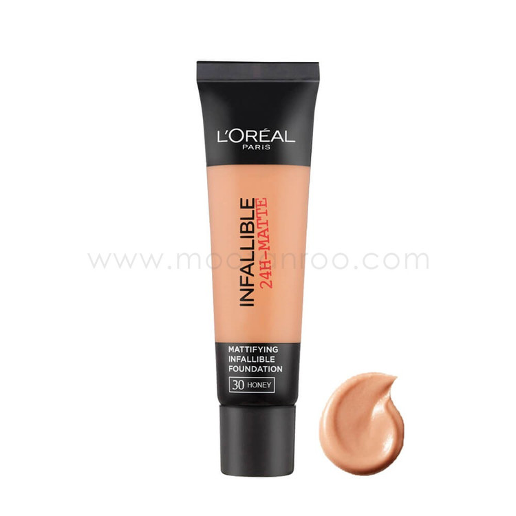 کرم پودر لورآل سری Infallible 24H Matte مدل Honey شماره 30