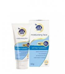 کرم ضد آفتاب و مرطوب کننده صورت سان سنس