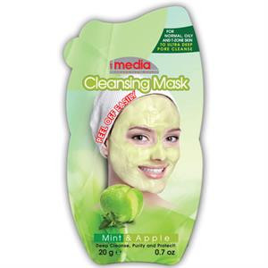 ماسک لایه بردار صورت نعناع و سیب مدیا