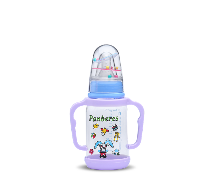 شیشه شیر متوسط دومینو جغجغه دار پنبه ریز