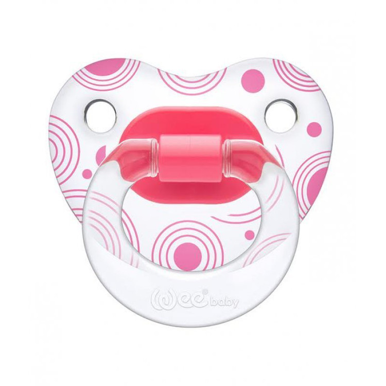 پستانک ارتودنسی تمام چاپ شفاف وکیوم سایز3 وی بیبی Wee Baby