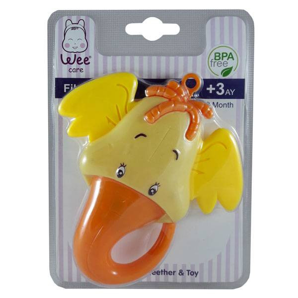 جغجغه و دندان گیر مایع دار طرح فیل وی (Wee)