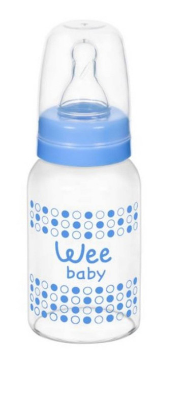 شیشه قنداغ خوری پیرکس شفاف مقاوم به حرارت 50 سی سی Wee baby