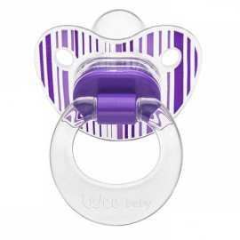 پستانک ارتودنسی تمام چاپ شفاف وکیوم سایز 1 وی بیبی Wee Baby