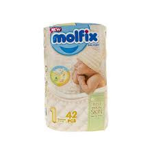 پوشک مولفیکس سایز 1 بسته 42 عددی
