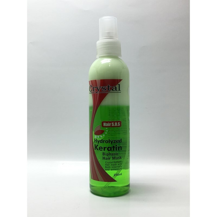 اسپری دوفاز سبز کریستال Crystal Hydrolzed Ceratin
