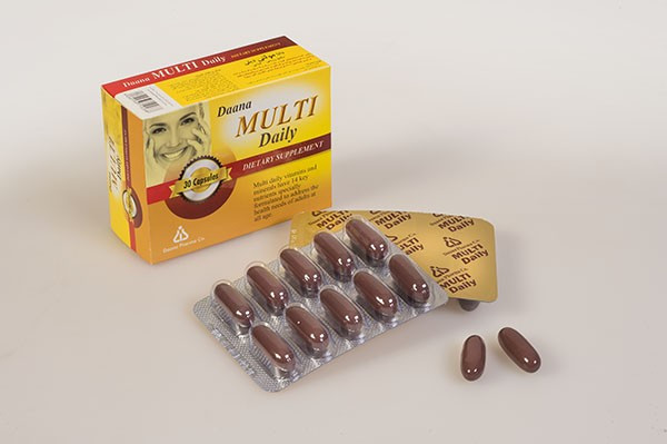 کپسول نرم ژلاتینی مولتی دیلی دانا
