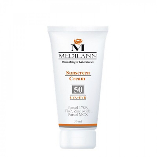 کرم ضد آفتاب  رنگی SPF50 مدیلن
