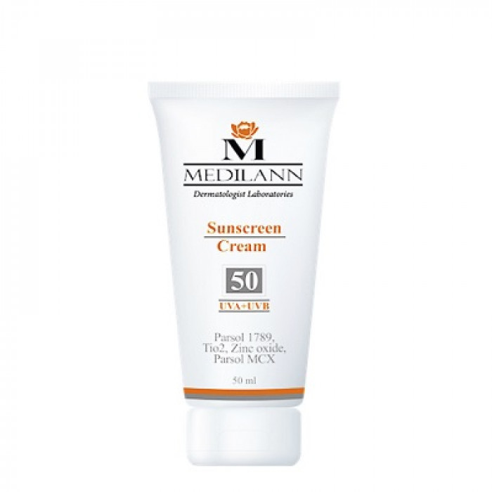 کرم ضد آفتاب رنگی SPF50 مدیلن