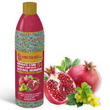 شامپو گیاهی انار و روغن هسته انگور هسل