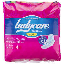 نوار بهداشتی نازک ویژه روز8 عددی بزرگ لیدی کر