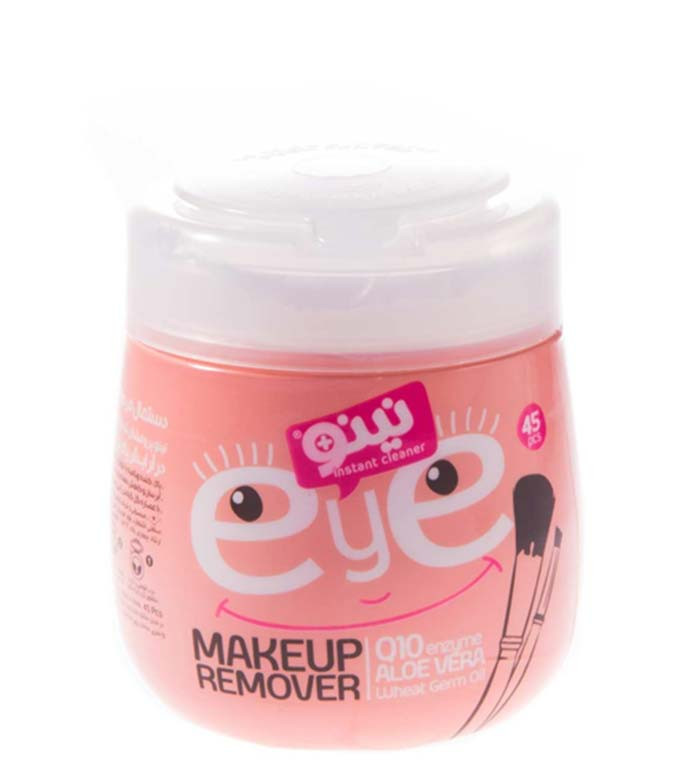 دستمال مرطوب آرایش پاک کن دور چشم نینو