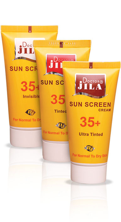 کرم ضدآفتاب SPF35 بی رنگ دکتر ژیلا