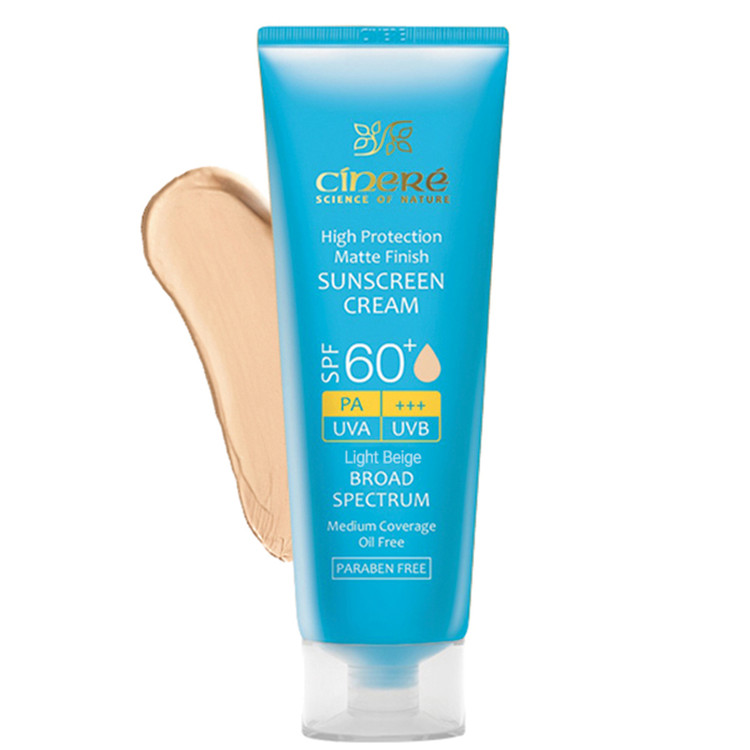 کرم ضد آفتاب رنگی SPF60 بژ روشن سینره 50 میلی لیتر
