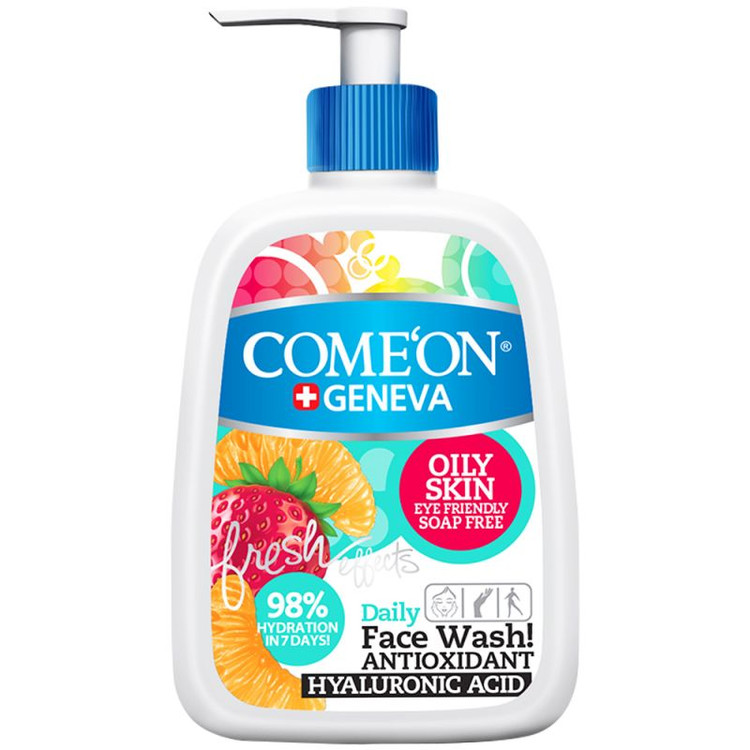 ژل شستشو صورت کامان مخصوص پوست های چرب حجم 500 میل