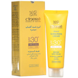کرم ضد آفتاب مینرال SPF30 بی رنگ سینره