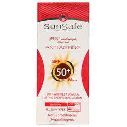  کرم ضد آفتاب و ضد چروک +SPF50 سان سیف