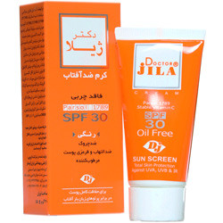 کرم ضد آفتاب رنگی SPF30 فاقد چربی 30 گرم دکتر ژیلا