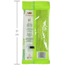 تیغ اصلاح 3 لبه پیور لیدی 3 عددی بیک