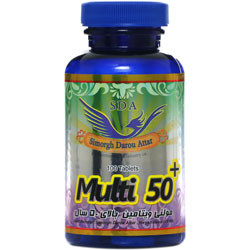 قرص مولتی ویتامین بالای 50 سال 100 عدد سیمرغ دارو سیمرغ دارو عطار