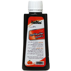 شربت مولتی ویتامین و کلسیم 120 میلی لیتر هلثیکا