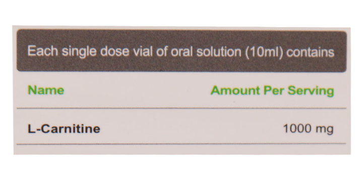 ویال خوراکی ال کارنیتین 1000 میلی گرم مونم اکسیر آفرین آریا 10 عدد انقضا 2025/10/21