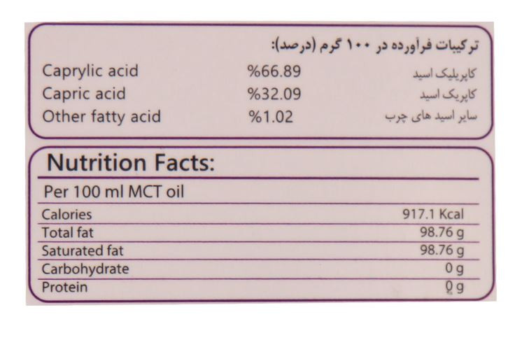 روغن ام سی تی اویل سیمرغ دارو عطار