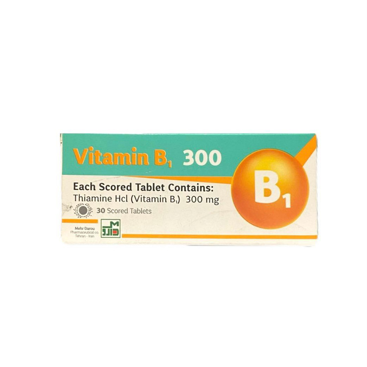 ویتامین ب 1 300 میلی گرم مهر دارو 30 عددی
