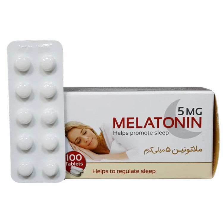 ملاتونین 5 میلی گرم اکسیر آفرین آریا 100 عددی