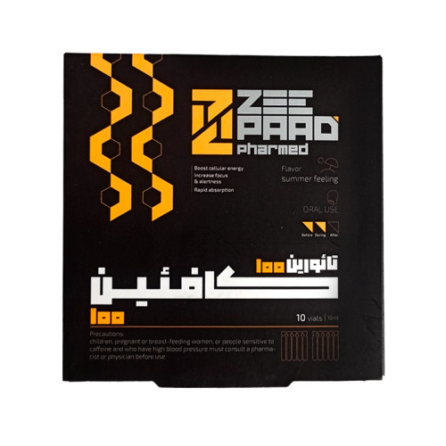 ویال خوراکی کافئین تائورین 100 میلی گرم زی پاد