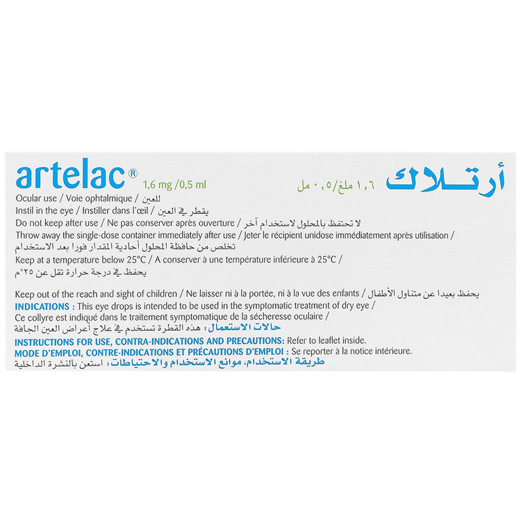 قطره اشک مصنوعی آرتلاک بوش اند لامب انقضا 2025/10/30