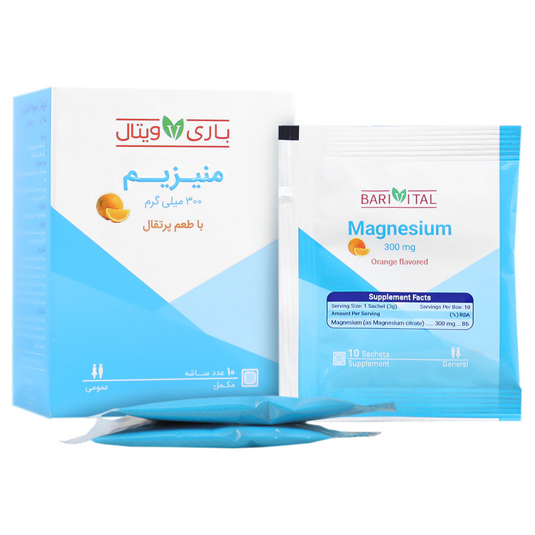 ساشه منیزیم سیترات 300 میلی گرم باریویتال