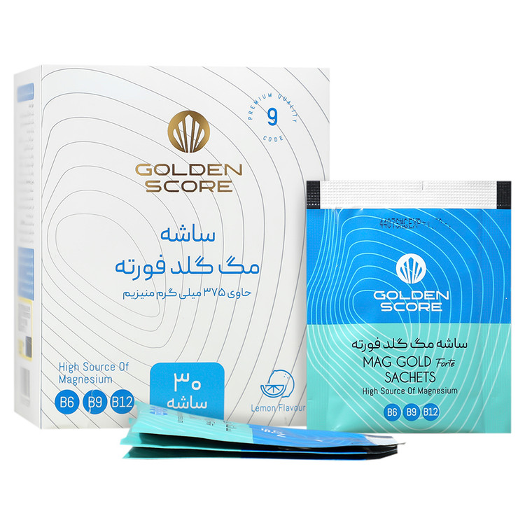 ساشه منیزیم مگ گلد فورته 30 عددی گلدن اسکور